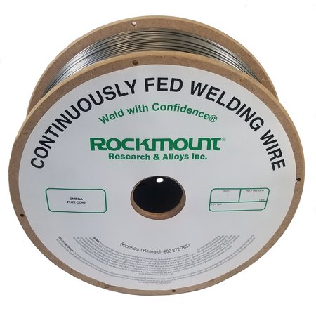 ROCKMOUNT RESEARCH AND ALLOYS Omega FC, Universal hardfacing for abrasion and impact resistance; Self-Shielded, .045" Dia., 25lb 7644